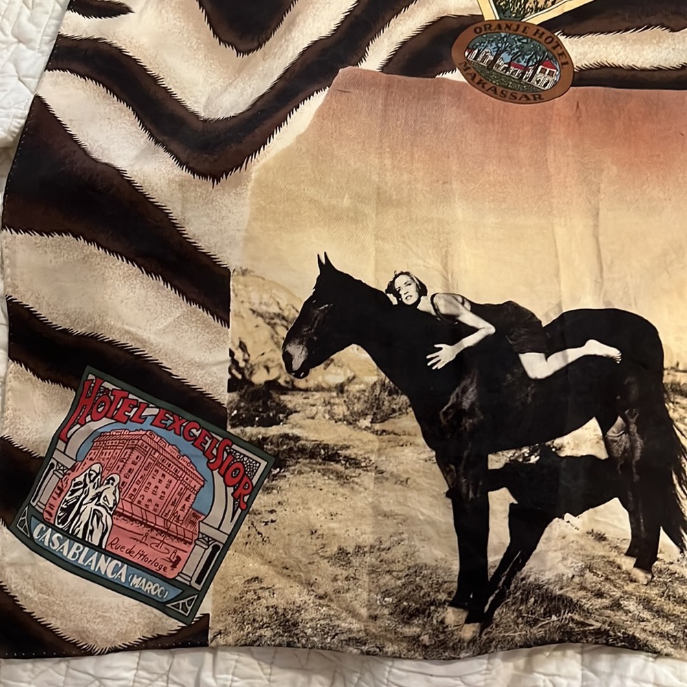 Ralph Lauren silk British India A Safari Journal scarf 33” square - Picture 3 of 12
